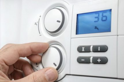 Ръчно управление на газов котел