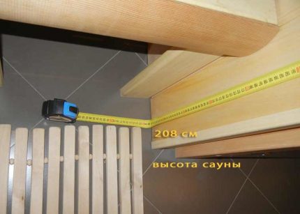 Височина на тавана в банята