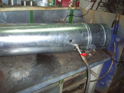 Изграждане на газова топлинна пушка