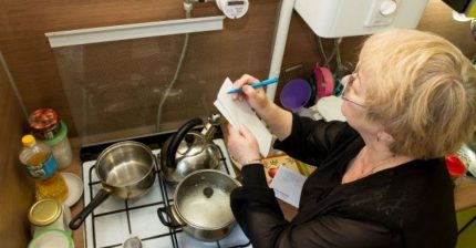 Отчитане на показанията на газомера от собственика на жилището