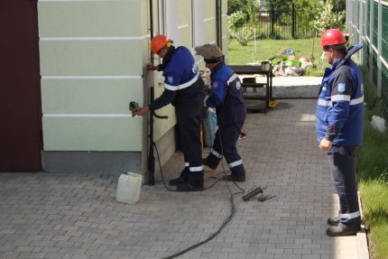 Работи бригада на Газпром