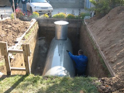Съхранение на втечнен газ в газхолдер
