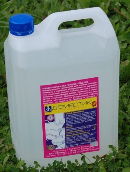 Reinigungsmittel für den Wärmetauscher