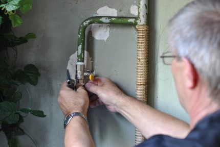 Затваряне на газовия кран