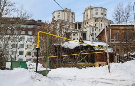 Газови тръби през зимата Газови тръби през зимата