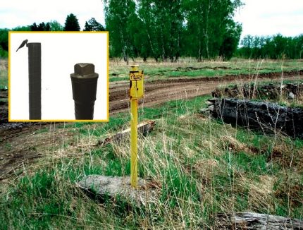 Варианти на горния край на тръбата на газопровода. Варианти на горния край на тръбата на газопровода.