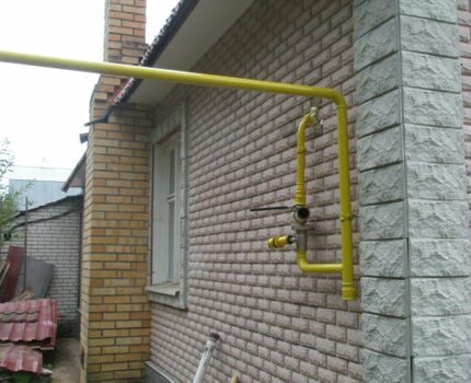 Въвеждане на газопровода в частна къща