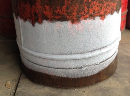 Слана по корпуса на газовия балон Слана по корпуса на газовия балон