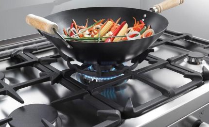 Печка с WOK-горелка