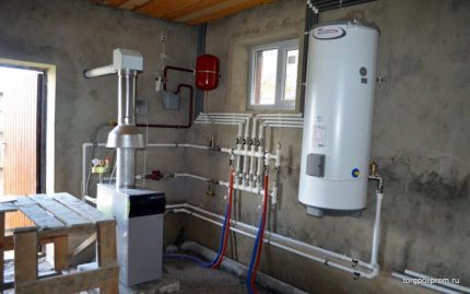 Einrichtung eines Heizraums im Landhaus Einrichtung eines Heizraums im Landhaus