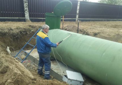 Инсталиране на газхолдер на парцела