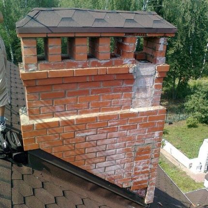 Постепенно разрушаване на димника