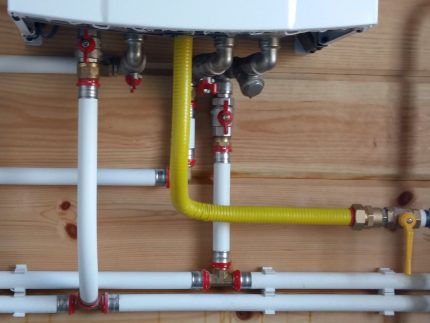 Положение на спирателната арматура за работа на котела