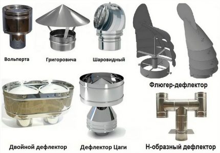 Модели дефлектори за вентилация