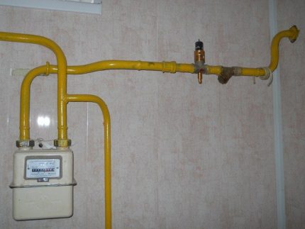Газопровод в кухнята Газопровод в кухнята