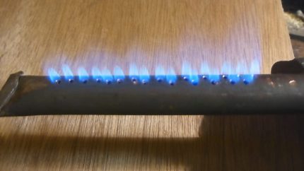 Самоделна газова горелка Външен вид на самоделна дюза