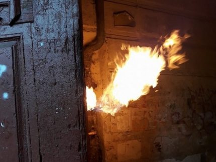 Гори газова тръба