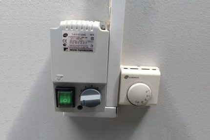 Отделно разположение на модула за управление и контролера