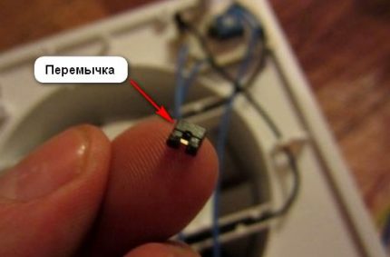 Jumper zur Umschaltung des Ventilatormodus