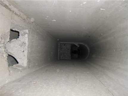 Lüftungskanal des Hauses Lüftungskanal des Hauses