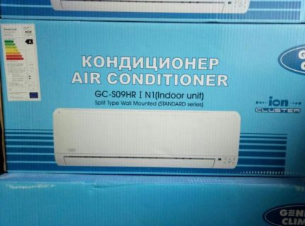 Опаковка на климатик General Climate