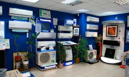 Витрина на магазина за климатични системи
