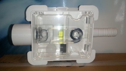 Transparenter Außensiphon
