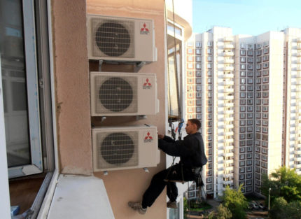 Außenmodule der Klimaanlage