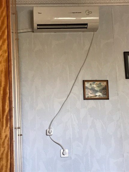 Грозен кабел от климатика