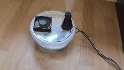 Домашно направен овлажнител на въздух