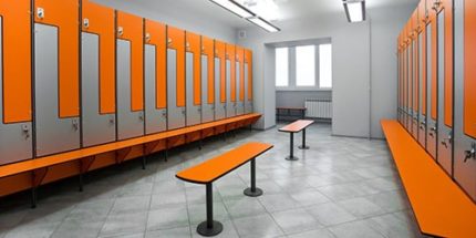 Съблекалня в спортната зала